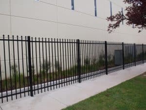 black tubular fences for factory 