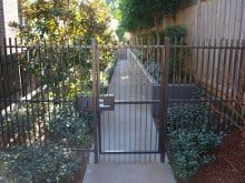 swing gates modern style for side of house in pascoe vale