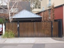 privacy screen fences with automatic gate melbourne suburb of mill park