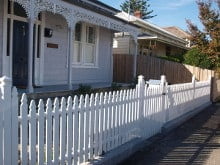 white picket fences melbourne suburb of brunswick