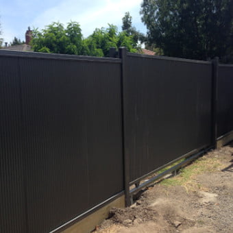 colorbond fence black melbourne