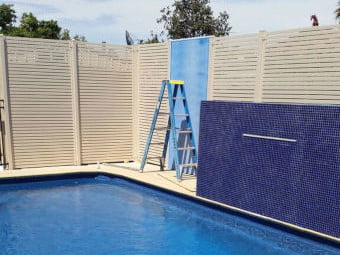 privacy screen fences for swimming pool preston