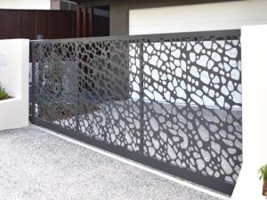 stylish laser cut electric slidiing gate in melbourne