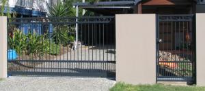 sliding fence ped access