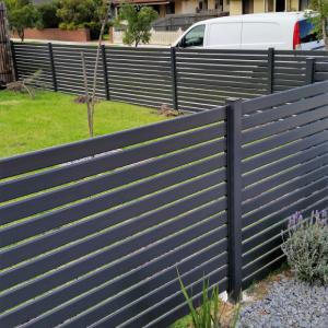 046 Grey Slat Fence